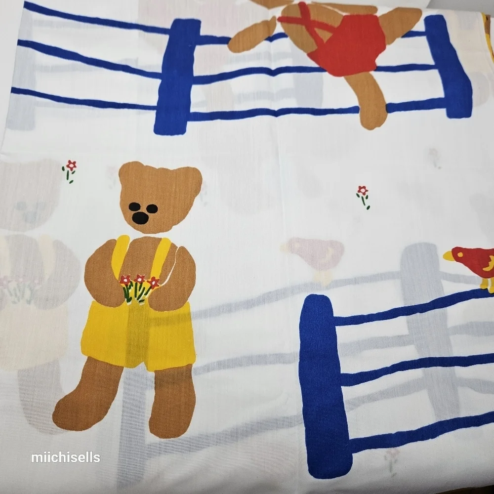Springmaid Vintage Sheet Teddy Bear